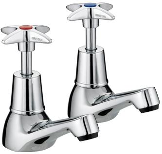 Bristan Value Cross Top Basin Taps - VAX 1/2 C - VAX1/2C